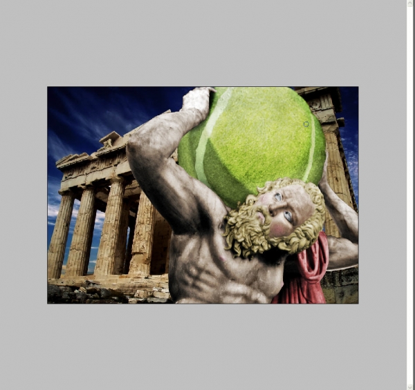 Creation of Atlas and the Tennis Ball: Step 17